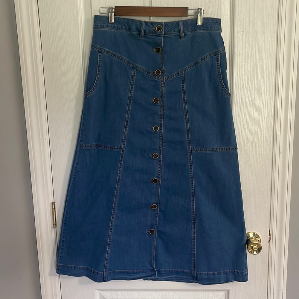 Cato long modest denim/Jean skirt